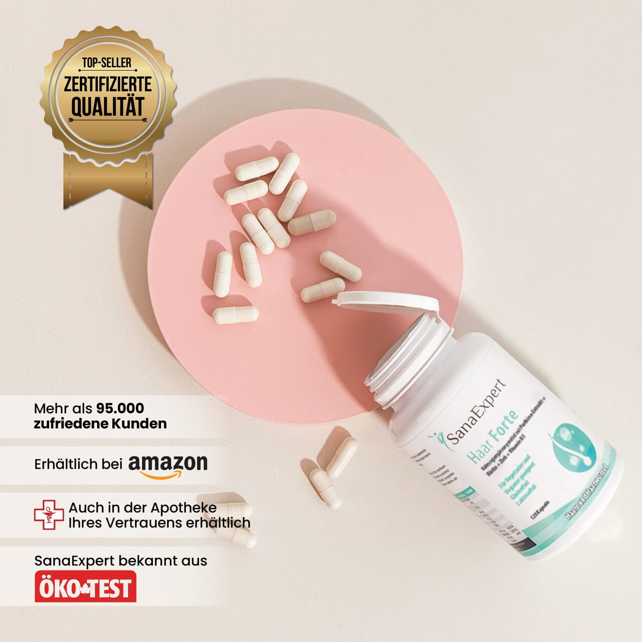 SanaExpert Haar Forte, 120 Kapseln