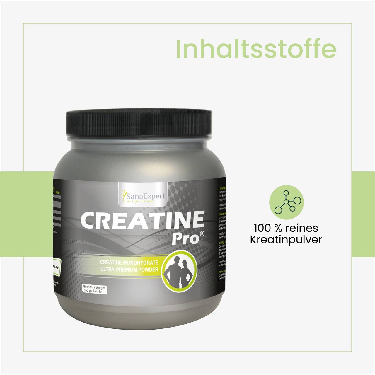 SanaExpert Creatine Pro Pulver, 650g
