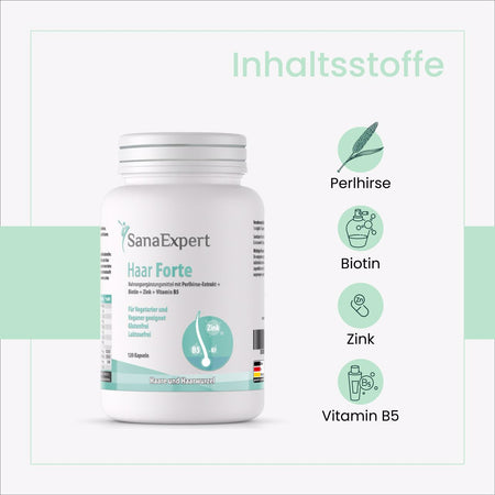 SanaExpert Haar Forte, 120 Kapseln