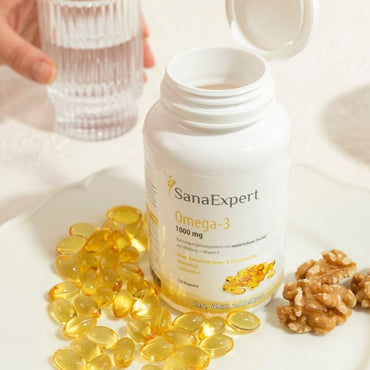 Natürliche Nahrungsergänzungsmittel für Gedächtnis und Konzentration: die wohltuende Kraft von Omega-3 von SanaExpert