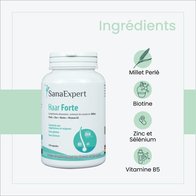 SanaExpert Haar Forte Gold, 60 Kapseln