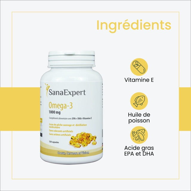 SanaExpert Omega-3, 120 Weichkapseln