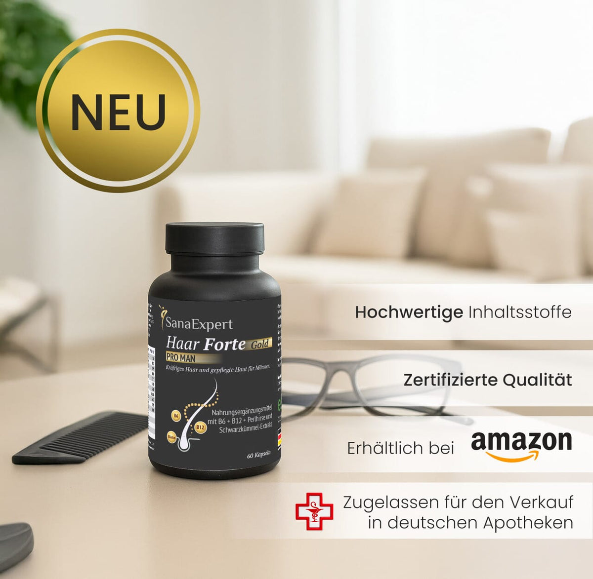 SanaExpert Haar Forte Gold PRO MAN