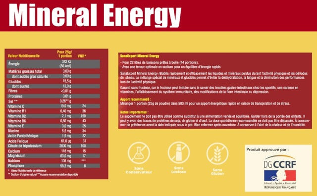 SanaExpert Mineral Energy Pulver, 1100g