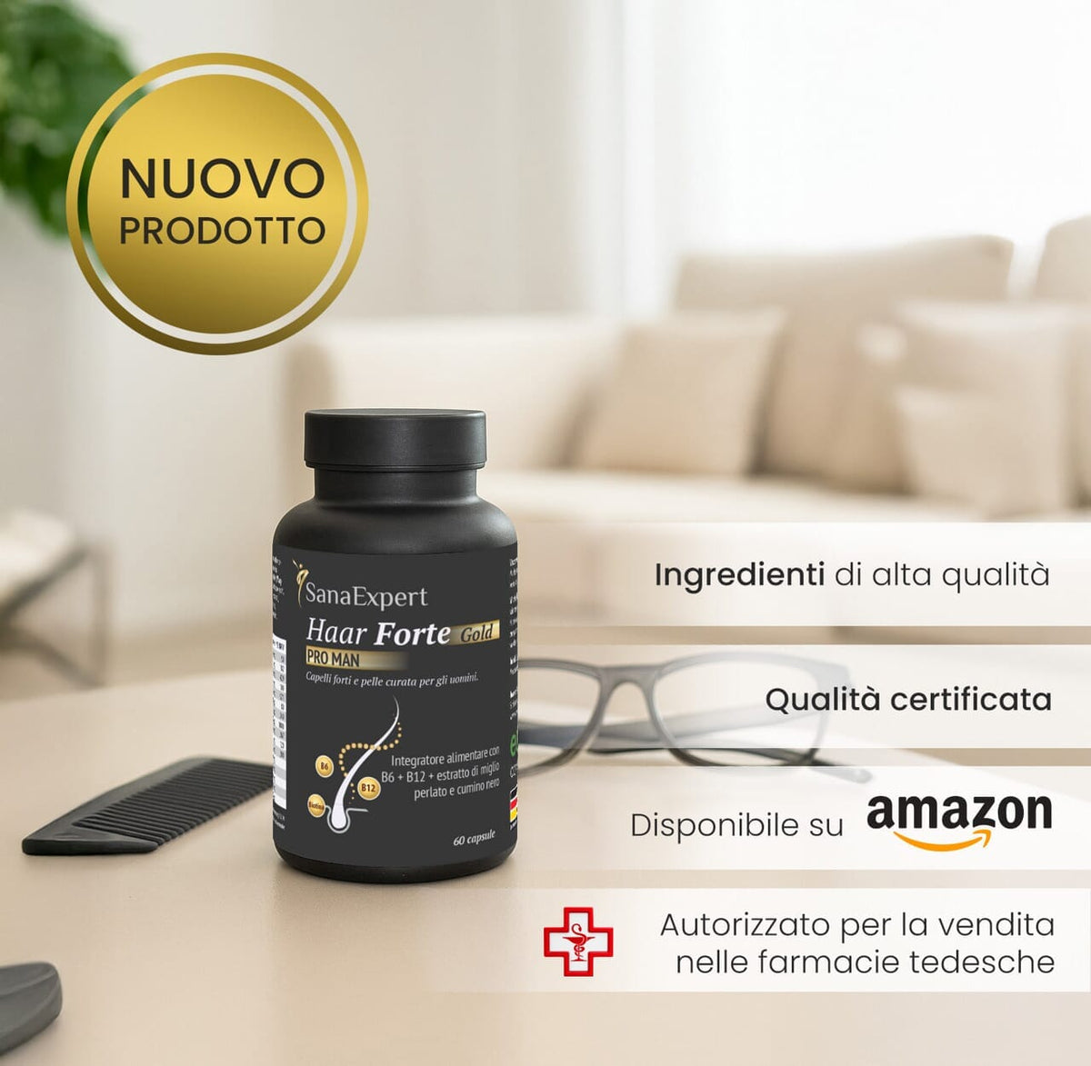 SanaExpert Haar Forte Gold PRO MAN