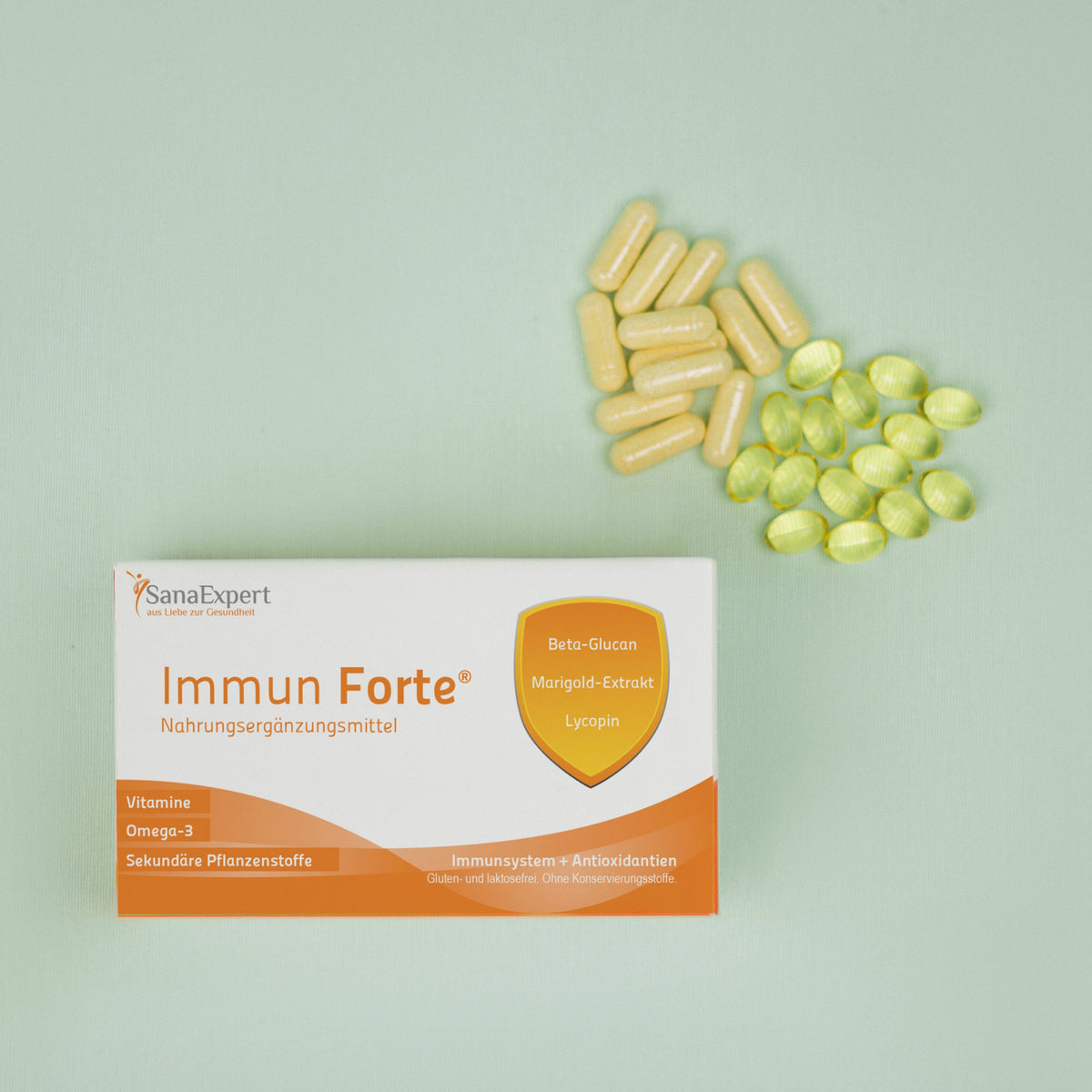 SanaExpert Immun Forte Packung mit Kapseln