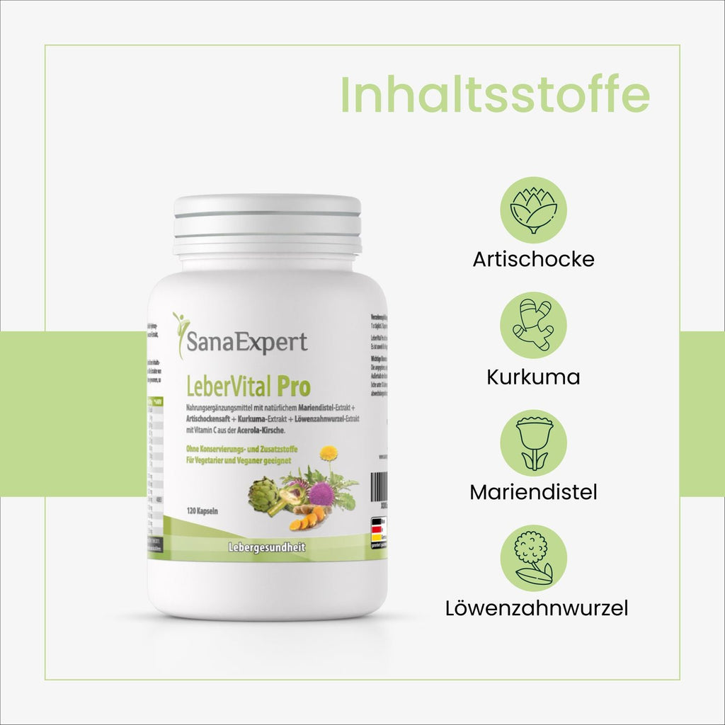 SanaExpert LeberVital Pro Inhaltsstoffe